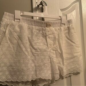 a new day White Eyelet High Waist Shorts